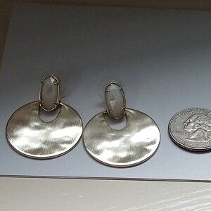 Kendra Scott gold tone earrings Door Knocker